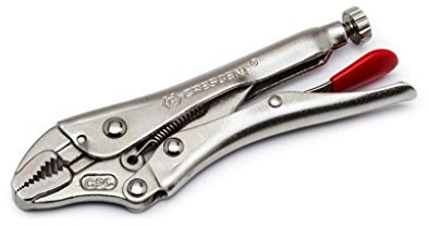 Crescent C7SVN 178mm/7-Inch Straight Jaw Locking Pliers with Compound Action for Powerful Non Slip Locking Grip - Silver