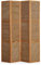 Homestyle4u Paravent Interieur Hauteur 200 cm du Bambou en Brun Clair 4 Panneaux séparateur de pièce décoratif