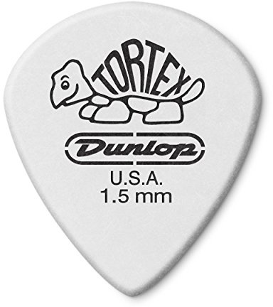 JIM DUNLOP Plektrum Tortex White Jazz III 1,50mm 12 Stück