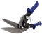 MIDWEST Power Cutters Long Cut Snip Straight Cut Offset Tin Cutting Shears with Forged Blade & Kush'n-Power Comfort Grips MWT-6516,Blue