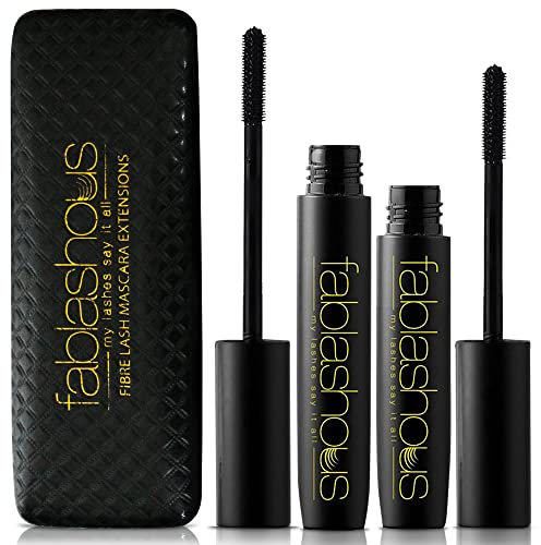 Fablashous 2-Piece 3D Thickening and Lengthening Black Natural Green Tea Fibre Lash Mascara Set1 Units