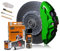 Foliatec Bremssattel Lack Set, Hitzebeständig, Komplettsatz für 4 Bremssättel, Power Green, 7-teiliges Set