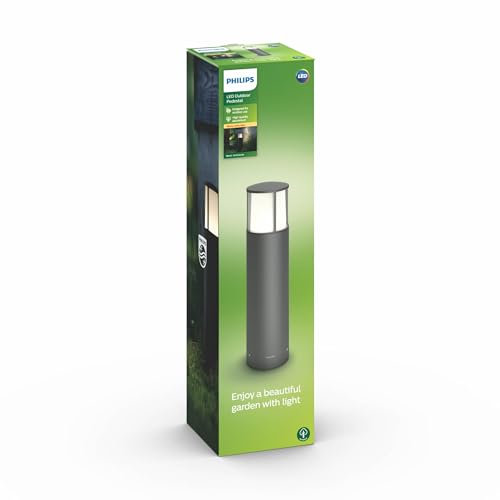 Philips LED myGarden Lampione per Esterni, 6W, Antracite