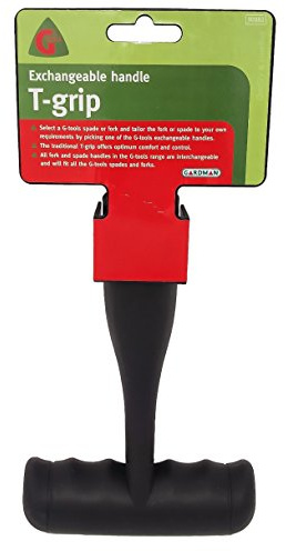 Manche d’outil de rechange Pour fourche, bêche, pelle et autres Réduit la fatigue et les ampoules T Handle