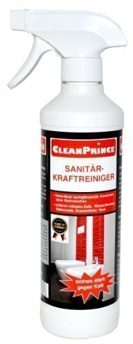 CleanPrince Sanitarios-Potente limpiador 500 ml Cal Manchas de agua óxido Ducha Baño WC Potente Limpiador Limpiador Producto De Limpieza Sanitarios Bañera Wc Toilette Ducha Baño Cuarto de baño...