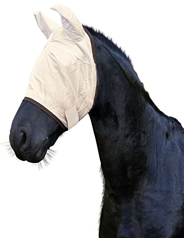 Kerbl 325849 Fliegenschutzmaske Pony inklusive Ohrenschutz, braun