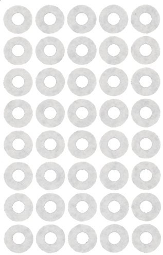 AVERY Zweckform 3027 Verstärkungs Ringe (Folie, reißfest) 160 Aufkleber weiß