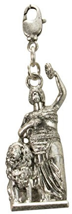 Alpenflüstern Trachten-Anhänger Bavaria für Charivari oder Trachtenkette (antik-silber-farben) AAH142