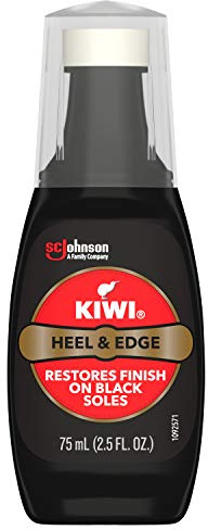 KIWI Heel & Edge, Black, with Sponge Applicator), 2.5 Fl Oz (Pack of 1)