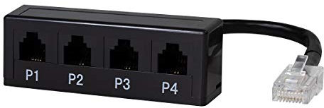 2direct GmbH Logilink 4 - Porte splitter per adattatori modulari 1 * R45/4 * Rj11,MP0036