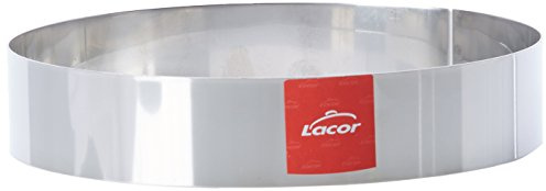 Lacor 68420 - Cerceau rond 20x4cm Acier inoxydable Qualité Professionnelle | Fabriqué en acier inoxydable de qualité alimentaire; haute résistance à la corrosion et usure quotidienne
