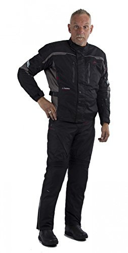 Motowear Motorradkombi P2 Textil - wasserdicht, atmungsaktiv schwarz