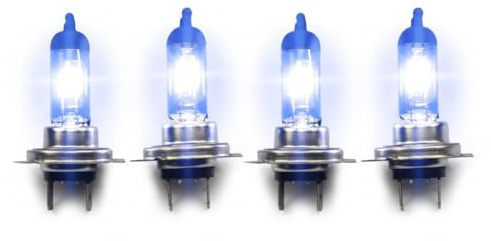 4x Stück H7 55W PX26D 12V UV-Kristallglas XENON OPTIK Halogen Lampen Long Life Birnen Super White + 2x T10 Glassockellampen Autolampen