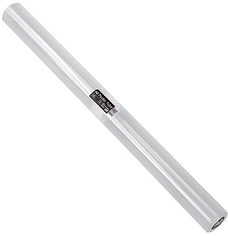 WestonBoxes Storage Tube for Posters, Prints, Drawings & Artwork, Clear Plastic with a 50/50 Screw Split (1, A0, Diameter-65mm / Length-880mm)