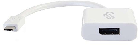 C2G USB-C To DisplayPort Adapter Converter - White