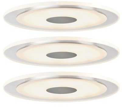 Paulmann Premium EBL Set Whirl rund dimmbar LED 3x6,7W 18VA 350mA 150mm Alu g./Satin Alu/Acryl