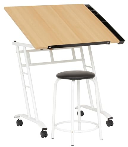 Studio Designs 13240 Craft Center, White/Maple,34 W x 23.5 D x 37.5 H