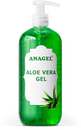 Aloe Vera Gel with pump dispenser - Natural skin treatment after sun, hair removal, shaving etc (500ml)