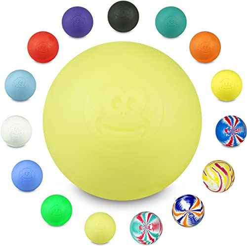 Captain LAX Massage Lacrosse Ball Original, Faszienmassage, 6 cm | Robuster Massageball aus Hartgummi, für Triggerpunkte und Muskelverspannungen