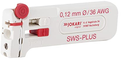 JOKARI 40075 Mini-Präzisions-Abisolierwerkzeug SWS-Plus 040 zum Entmanteln von Leitern und Litzen AWG 26/0,40 mm Ø