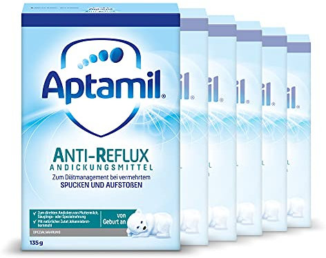 Proposed Value: Aptamil Anti-Reflux - Komplettnahrung von Geburt an, Zum Diät Management, Bei Spucken & Aufstoßen, Babynahrung, Milchpulver, 6x 135 g