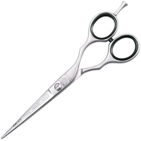 Kiepe 2235 Studio Techno Ciseaux de coiffure semi-offset avec design ergonomique Formula Ergo-Anatomic, lames micro-dentées, acier inoxydable chromé carbone pour des coupes de précision