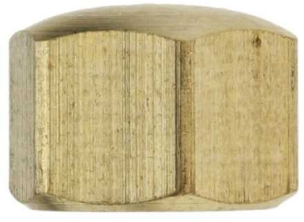Reidl Hutmuttern niedrige Form M 12 DIN 917 Messing blank 10 Stück