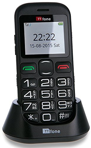 TTfone Jupiter 2 Big Button Pay As You Go Easy Simple Mobile Phone for The Elderly with SOS Emergency Button (O2 BUNDLE PAYG)