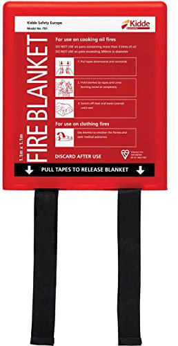 Kidde FB1 Fire Blanket - Size: 1.1m x 1.1m (English Edition)