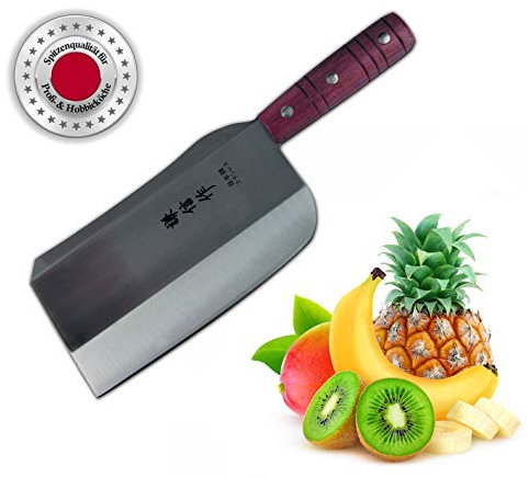 Couperet chinois à lame lourde, inoxydable, 650 grammes