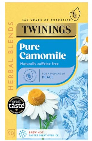 Twinings Camomilla Pura 20 Bustine di Tè - Una Tisana Rilassante