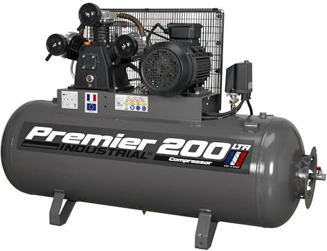 Sealey sac32055b Compressore Cinghia, 5,5 HP, 200 litri
