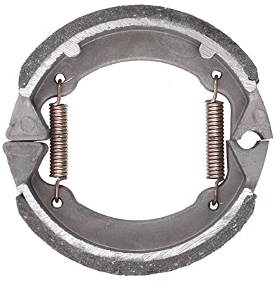 sourcing map Zapatos del Resorte del Metal Moto Accesorio de Motocicleta Freno de Tambor Pad 75mm X 75mm X 20mm