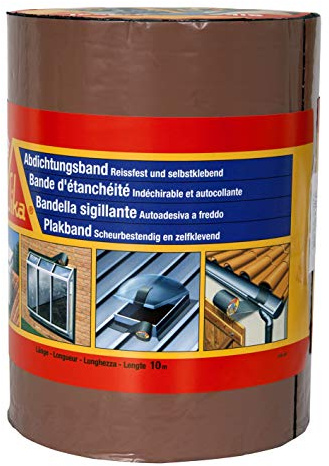 Sika Multiseal, Bande d'étanchéité autocollante résistante à la déchirure, 200mm x 10m, Terre cuite