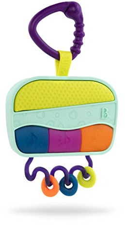 B. toys Wee Jams, radio musical sensorial portátil retro con luces