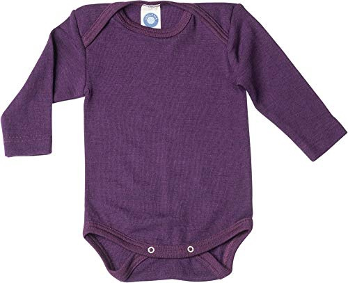 Cosilana Baby-Body langarm - Flauschige Baby-Kleidung aus kuschelweichem Wolle-Seide-Mix ideal für Sommer & Winter, GOTS-zertifiziert & 100% regional produziert