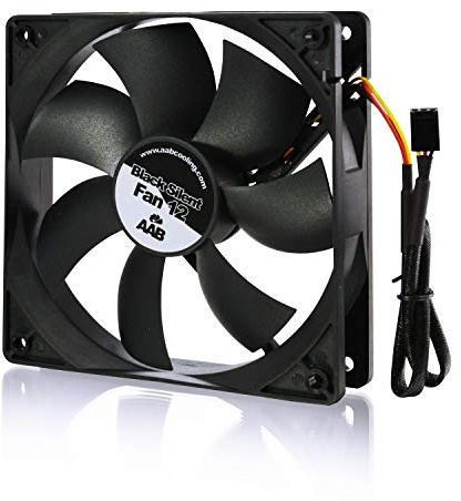 AABCOOLING Black Silent Fan 12, Leise und Effizient 120mm Gehäuselüfter mit 4 Anti-Vibration-Pads, CPU Lüfter, Cooling Fan, Ventilator, Lüfter PC, 20,9 dB(A), 115,5 m3/h
