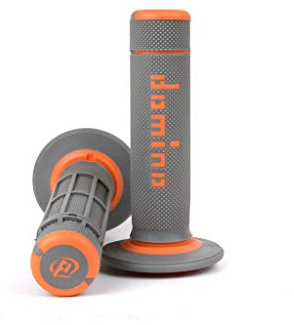 DOMINO Coppia MANOPOLE Grigio/Arancio off Road