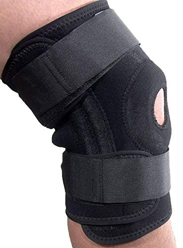 Breathable Knee Support with Advanced Open Patella Stabilizer & Fully Adjustable Brace for Men & Women Protection When Running and Arthritic Pain Relief (Large)