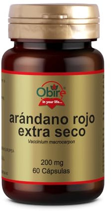 Obire | Arándano Rojo 200 mg | 60 Cápsulas | Extracto Seco | Con Vitamina C | Fórmula para el Bienestar Diario