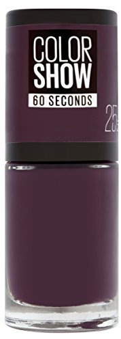Gemey Maybelline Colorshow Nagellack 25 Plum It Up, dunkles Violett