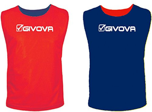 Givova Double, Sporthjälm Män, Multifärg (Röd/Blå), XL