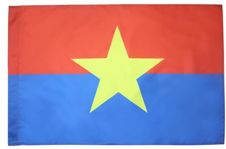 AZ FLAG - Drapeau Front national de libération du Sud Viêt Nam - 150x90 cm - Drapeau Du Viet-Cong 100% Polyester Avec Fourreau et cordelette - Pavillon 110 g