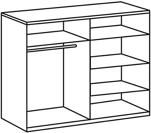 Wimex Schlafzimmer Set Nora, bestehend aus Bett, Nachschrank-Set und Kleiderschrank, Liegefläche 160 x 200 cm, Weiß/ Absetzung Anthrazit