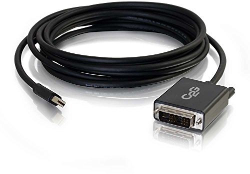 C2G 2m Mini DisplayPort Male to Single Link DVI-D Male Computer Monitor Adapter Cable Full HD Black for MacBook, Chromebook, iMac, Surface Pro, XPS, Dell, ACER, Laptop and other DP Enabled Devices