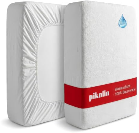 Pikolin Home - Protector de Colchón 150x190 cm -Impermeable Punto 100% Algodón Extrasuave Higiénico - Transpirable y Absorbente - Certificado Oeko-Tex, Silencioso - Cubre Colchón