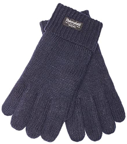 EEM Fashion Herren Strickhandschuhe, weiche Wolle mit 3M Thinsulate Thermofutter, warm für den Winter, Größen bis XXL, Wollhandschuhe