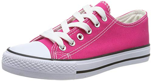 Ladies Canvas Shoes Womens Girls Shoes Casual Lace Up Retro Plimsolls Plimsoles Low Top Flat Gym Sports Trainers Lightweight Sneakers Fashion Pumps