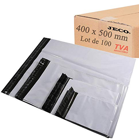 logei® 100 pezzi di per spedizione Buste Autoadesive Portadocumenti Buste per spedizione (40 x 50cm)