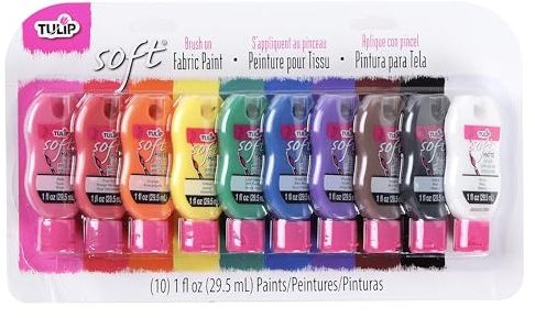 Tulip Soft Fabric Paint kit Rainbow 10pcs